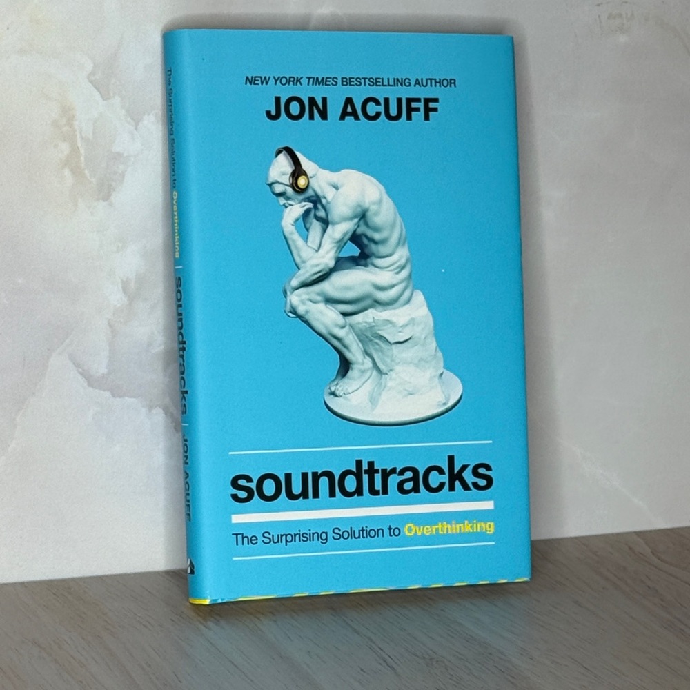 Blue 'Soundtracks' Book by Jon Acuff